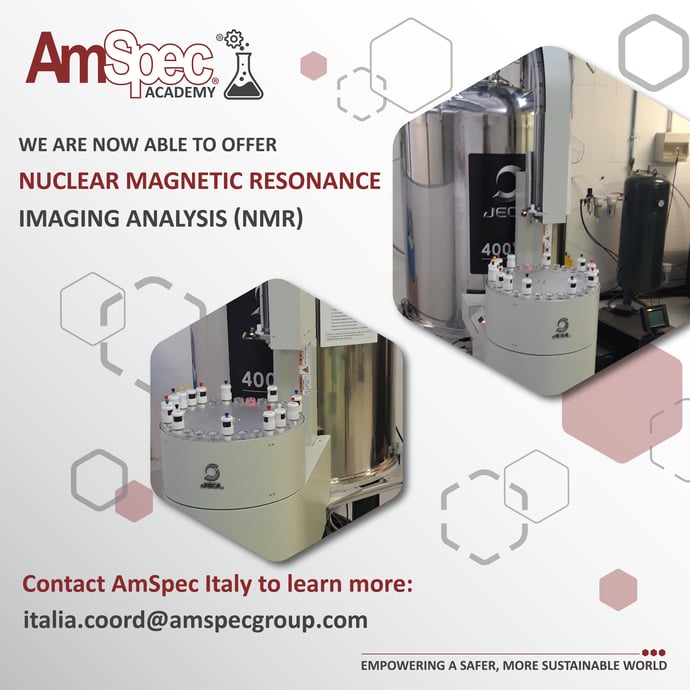 AmSpec Italy Now Offers Nuclear Magnetic Resonance Imaging Analysis (NMR)