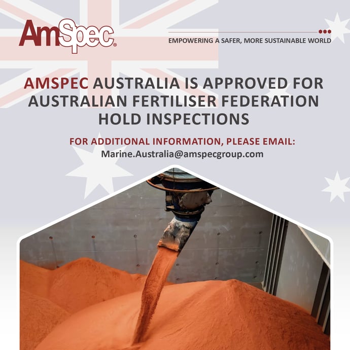 AmSpec Australia is Approved for Australian Fertiliser Federation Hold Inspections