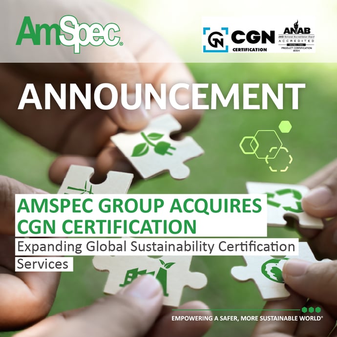 AmSpec Acquires CGN Certification: Expanding Global Sustainability Certification Services